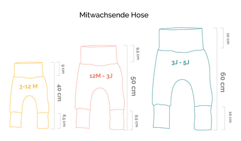 Mitwachsende Hose – Dino